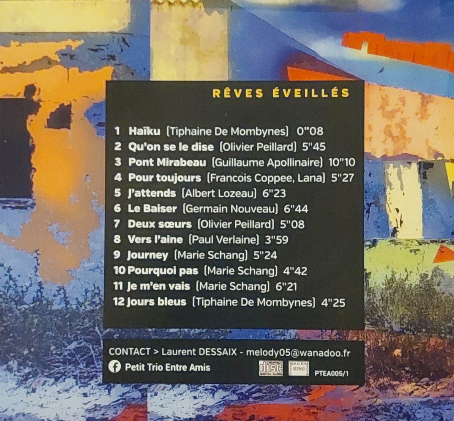 REVES EVEILLES . SECOND ALBUM COMPLET .
